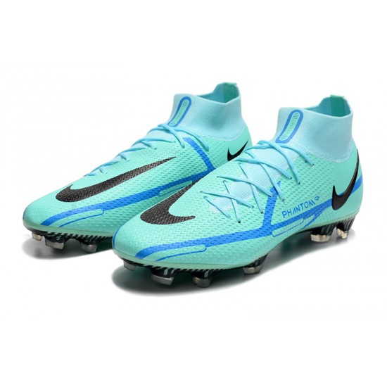 Nike Phantom GT Elite Dynamic Fit FG High Turqoise Blue Men Football Boots