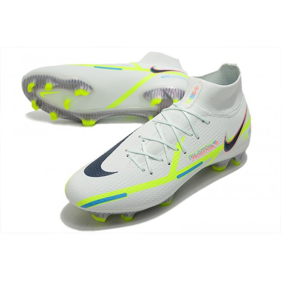 Nike Phantom GT Elite Dynamic Fit FG High White Green Men Football Boots