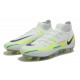 Nike Phantom GT Elite Dynamic Fit FG High White Green Men Football Boots