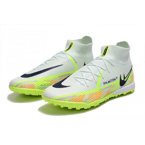 Nike Phantom GT Elite Dynamic Fit TF High Grey Green Men Football Boots