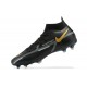 Nike Phantom GT2 Dynamic Fit Elite FG Black Gold White High Men Football Boots