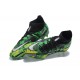 Nike Phantom GT2 Dynamic Fit Elite FG Green Yellow White Black High Men Football Boots