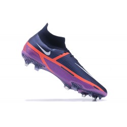 Nike Phantom GT2 Dynamic Fit Elite FG Purple Orange Black White High Men Football Boots