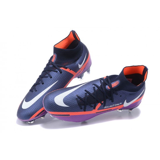 Nike Phantom GT2 Dynamic Fit Elite FG Purple Orange Black White High Men Football Boots