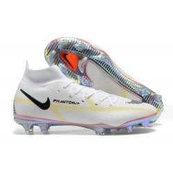 Nike Phantom GT2 Dynamic Fit Elite FG White Black Gray Yellow Blue High Men Football Boots