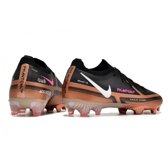 Nike Phantom GT Elite FG Low Black Brown Men Football Boots