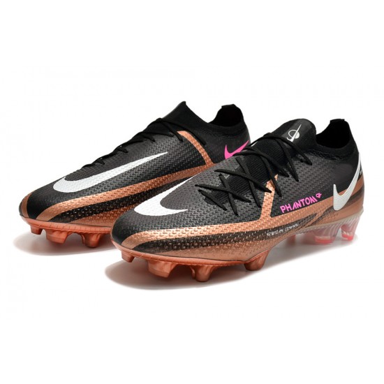 Nike Phantom GT Elite FG Low Black Brown Men Football Boots