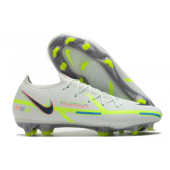 Nike Phantom GT Elite FG Low White Green Men Football Boots