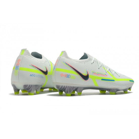 Nike Phantom GT Elite FG Low White Green Men Football Boots