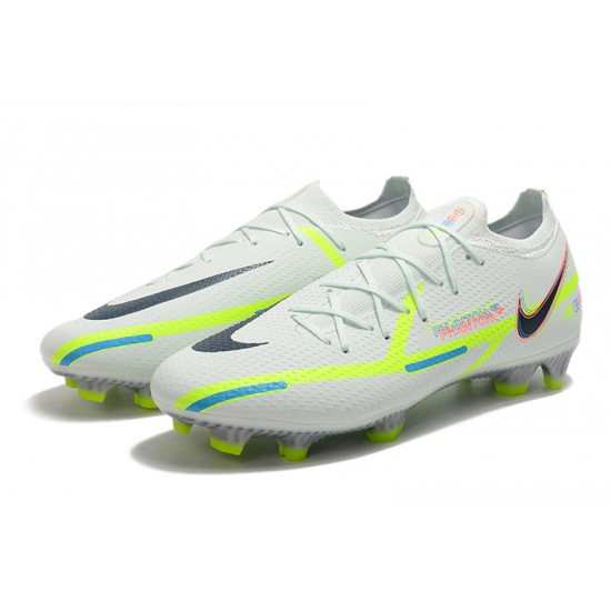 Nike Phantom GT Elite FG Low White Green Men Football Boots