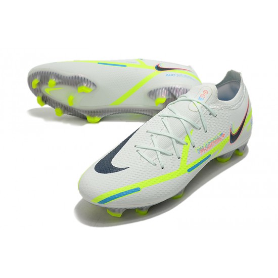 Nike Phantom GT Elite FG Low White Green Men Football Boots