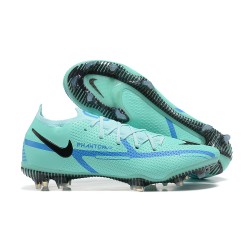 Nike Phantom GT2 Elite FG Blue Black Green Low Men Football Boots