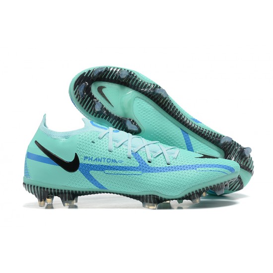 Nike Phantom GT2 Elite FG Blue Black Green Low Men Football Boots