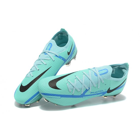 Nike Phantom GT2 Elite FG Blue Black Green Low Men Football Boots