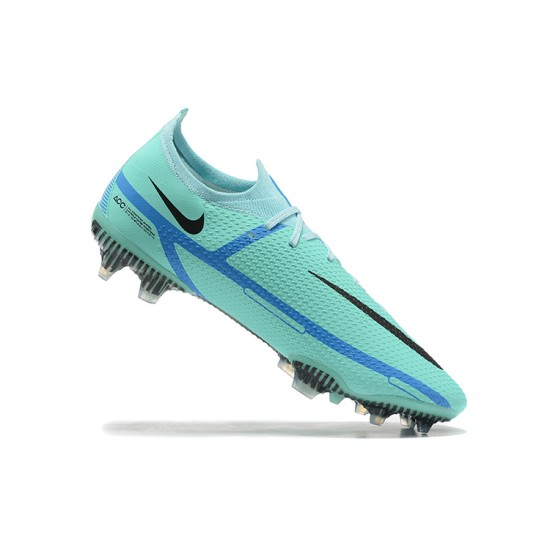 Nike Phantom GT2 Elite FG Blue Black Green Low Men Football Boots