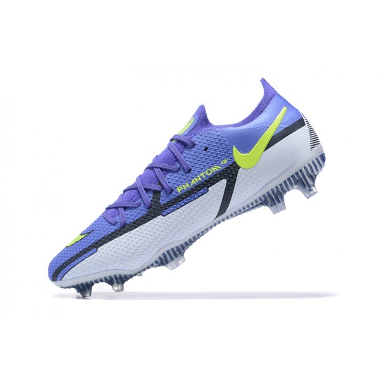 Nike Phantom GT2 Elite FG Blue Purple Yellow Gray Low Men Football Boots