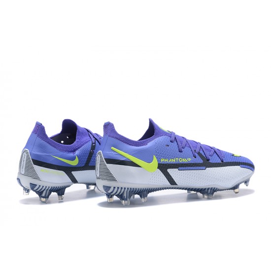 Nike Phantom GT2 Elite FG Blue Purple Yellow Gray Low Men Football Boots