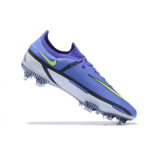 Nike Phantom GT2 Elite FG Blue Purple Yellow Gray Low Men Football Boots