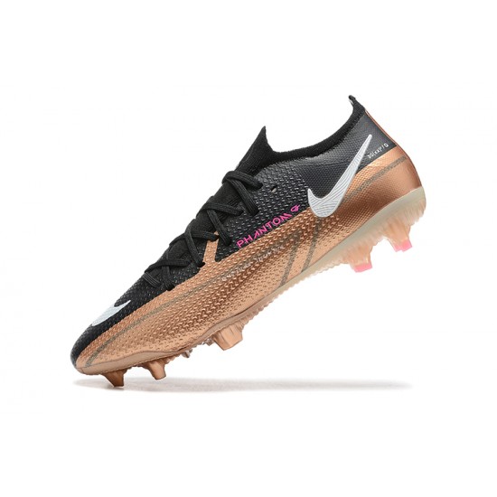 Nike Phantom GT2 Elite FG Gold Pink Black Low Men Football Boots