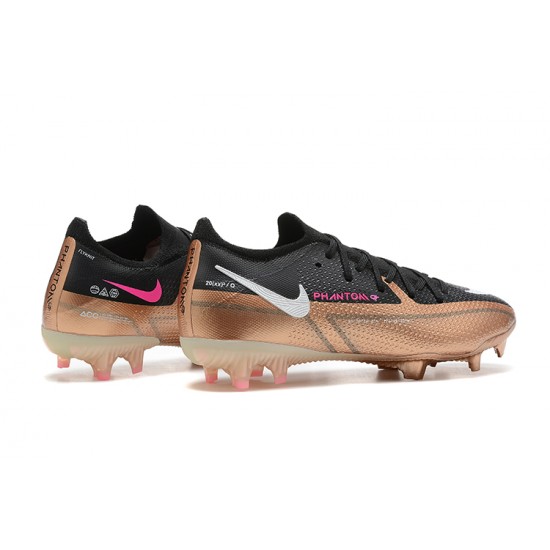 Nike Phantom GT2 Elite FG Gold Pink Black Low Men Football Boots