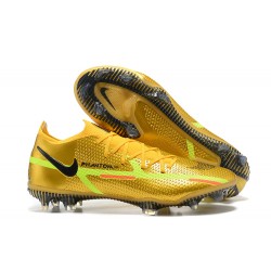 Nike Phantom GT2 Elite FG Gold Yellow Black Low Men Football Boots