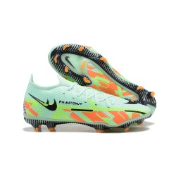 Nike Phantom GT2 Elite FG Light/Green Orange Black Yellow Low Men Football Boots