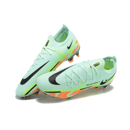 Nike Phantom GT2 Elite FG Light/Green Orange Black Yellow Low Men Football Boots