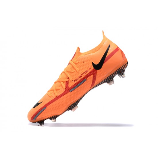 Nike Phantom GT2 Elite FG Orange Black Red Low Men Football Boots