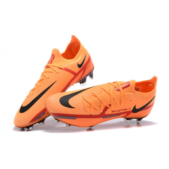 Nike Phantom GT2 Elite FG Orange Black Red Low Men Football Boots