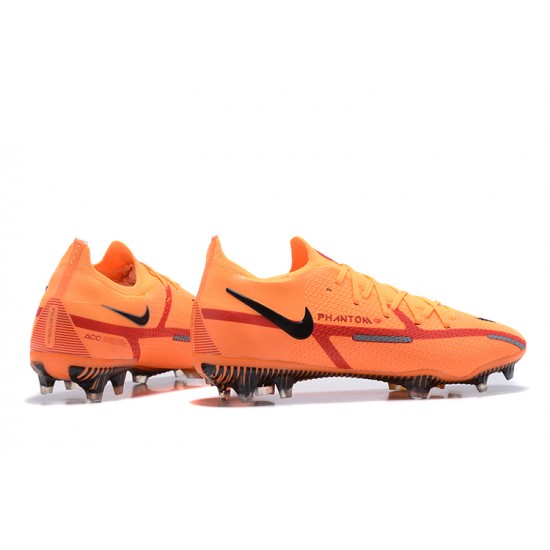 Nike Phantom GT2 Elite FG Orange Black Red Low Men Football Boots