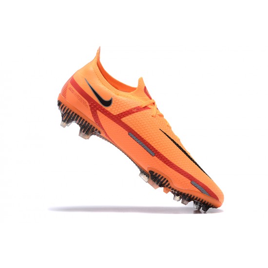 Nike Phantom GT2 Elite FG Orange Black Red Low Men Football Boots