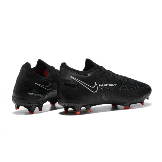 Nike Phantom GT2 Elite FG White Black Orange Low Men Football Boots