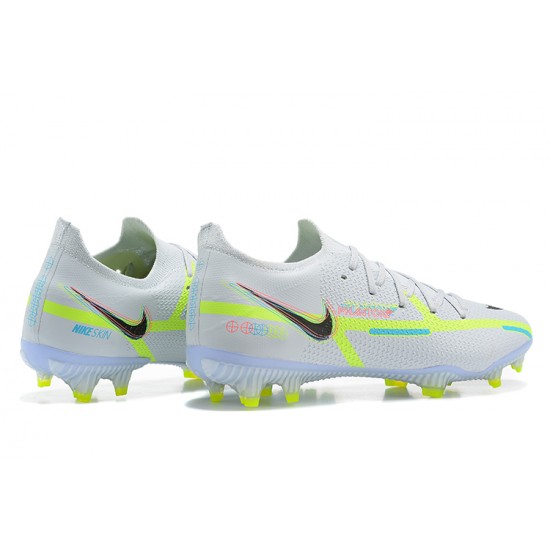 Nike Phantom GT2 Elite FG White Black Yellow Pink Blue Low Men Football Boots