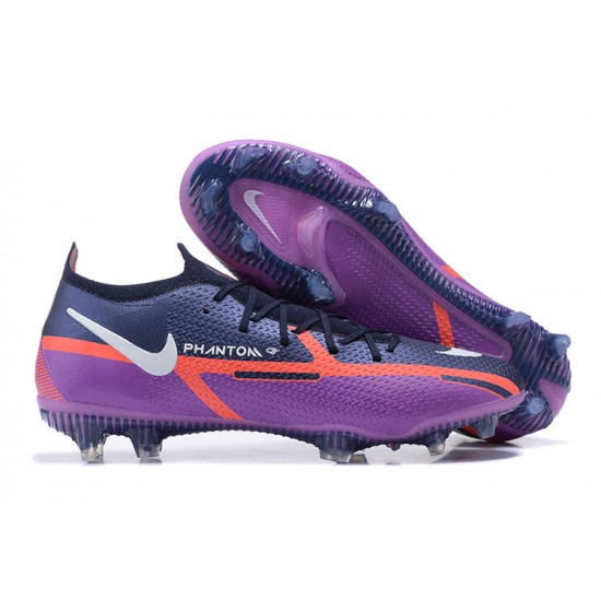 Nike Phantom GT2 Elite FG White Orange Yellow Black Purple Low Men Football Boots