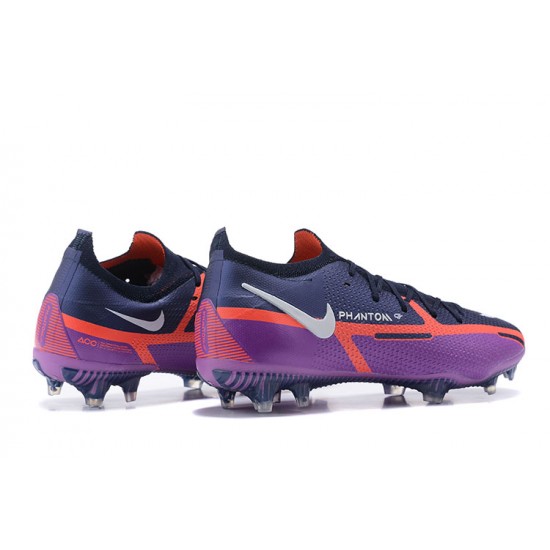 Nike Phantom GT2 Elite FG White Orange Yellow Black Purple Low Men Football Boots