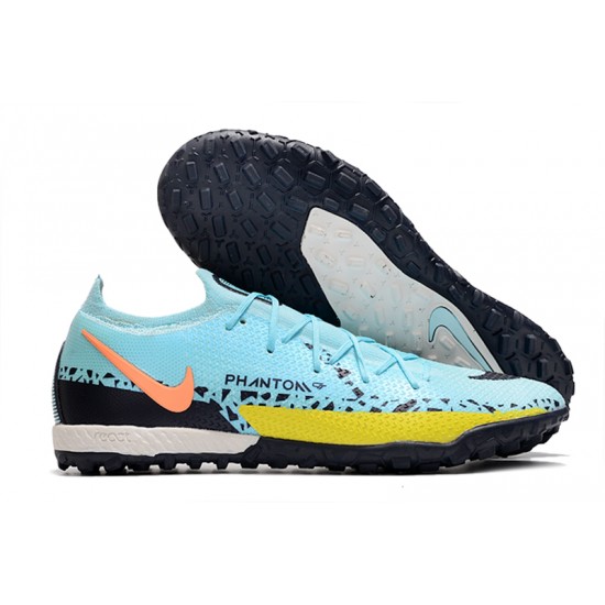 Nike Phantom GT2 Elite TF Low Blue Black Yellow Men Football Boots