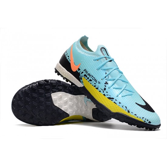 Nike Phantom GT2 Elite TF Low Blue Black Yellow Men Football Boots Nike Phantom GT2 Elite TF Low Blue Black Yellow Men Football Boots