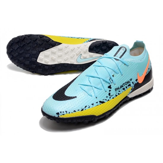 Nike Phantom GT2 Elite TF Low Blue Black Yellow Men Football Boots