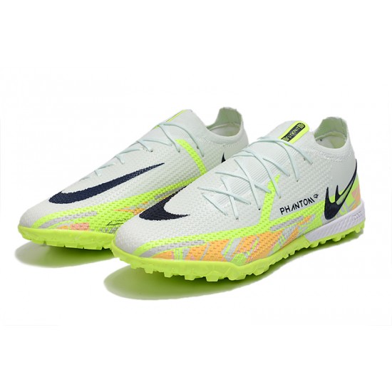 Nike Phantom GT2 Elite TF Low Grey Green Men Football Boots