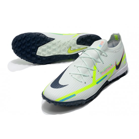 Nike Phantom GT2 Elite TF Low White Black Green Men Football Boots