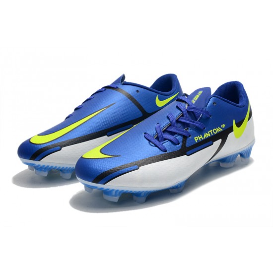 Nike Phantom GT2 FG Low Dark Blue White Men Football Boots