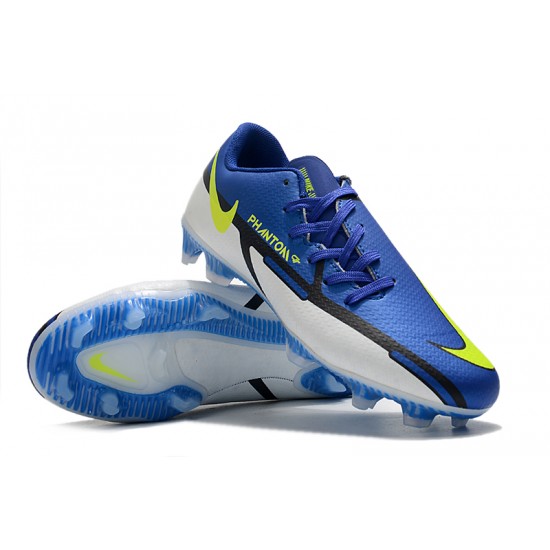 Nike Phantom GT2 FG Low Dark Blue White Men Football Boots