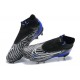 Nike Phantom GX Elite DF Link FG Black White Blue High Football Boots Men