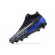 Nike Phantom GX Elite DF Link FG Black White Blue High Football Boots Men