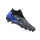 Nike Phantom GX Elite DF Link FG Black White Blue High Football Boots Men