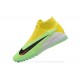 Nike Phantom GX Elite DF Link TF Black Yellow Green Orange High Football Boots Men