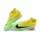 Nike Phantom GX Elite DF Link TF Black Yellow Green Orange High Football Boots Men