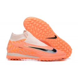 Nike Phantom GX Elite DF Link TF Fuchsia Orange Black High Football Boots Men