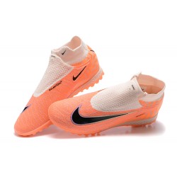 Nike Phantom GX Elite DF Link TF Fuchsia Orange Black High Football Boots Men