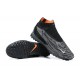 Nike Phantom GX Elite DF Link TF Gray Black High Football Boots Men